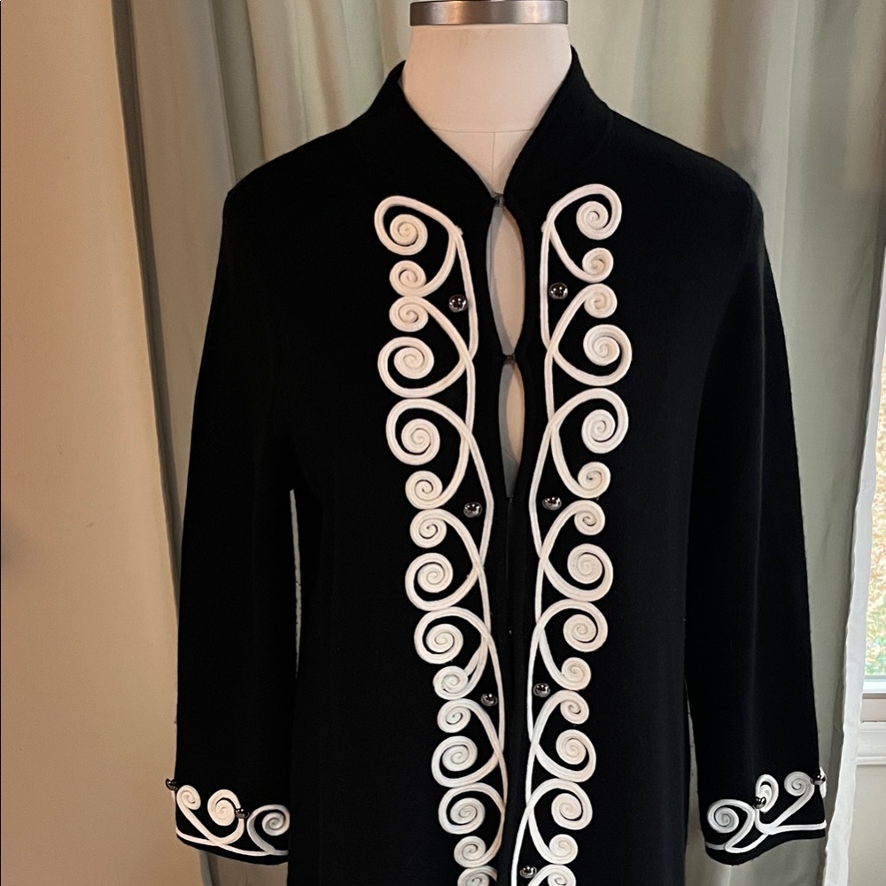 Lauren Michelle Black Cardigan Size XL